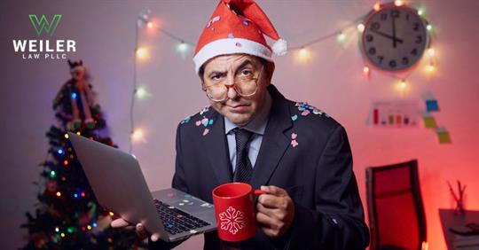 employee working during holidays