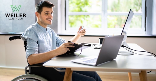 employee who uses a wheelchair